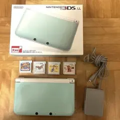 NINTENDO 3DS LL ミント×ホワイト 本体