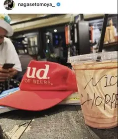 長瀬智也さん着 Budweiser バドワイザー KING OF BEERS 赤のサムネイル