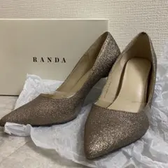 RANDA グリッターパンプス 23.5 結婚式のサムネイル