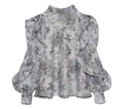 【snidel】オーガンシースルーブラウス トワルドジュイ