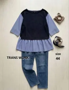 TRANS WORK トランスワーク カットソー 46 3L相当 大きいサイズ - メルカリ
