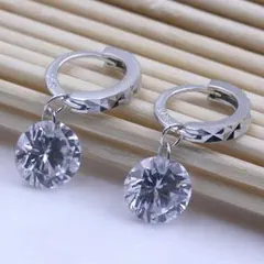 【特価品】CZダイヤジュエリー シルバーピアス最高品質AAA L1