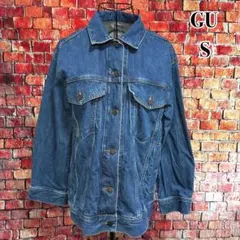 美品☆GU☆デニムジャケット　Gジャン　綿100% デニムブルー　レディース　S