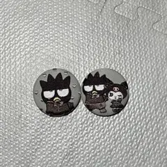 サンリオ刺繍缶バッジ バツ丸くん2種