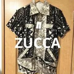 zucca ノーカラージャケット 青 ドット柄 美品 - メルカリ