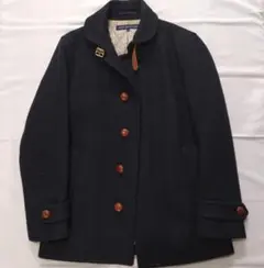 GREEN LABEL RELAXING ウールコート ネイビー ピーコート