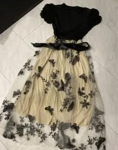 美品 チュールスカートワンピース