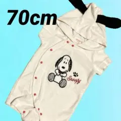 フード付きロンパース