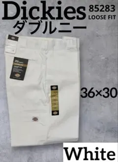 Dickies ダブルニー 36×30 ホワイト ディッキーズ