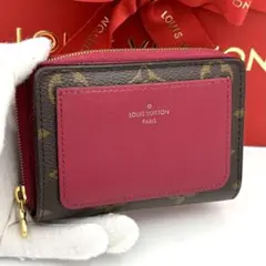 極美品✨】ルイヴィトン ルー 二つ折り財布 モノグラム フューシャ