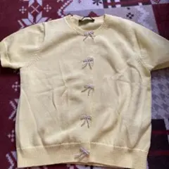 ZARA イエロー 半袖ニット S
