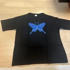 UNITED ATHLE 青い蝶 Tシャツ Sサイズ