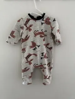 PETIT BATEAU 動物柄ロンパース 12m