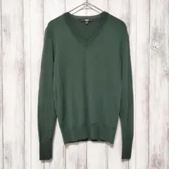 ユニクロ (M)　エクストラファインメリノ Vネックセーター