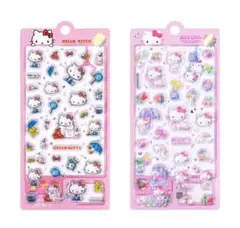 【海外ライセンス品】キティちゃん立体3Dシール2枚セット