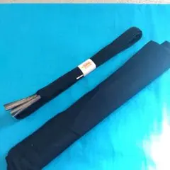 【新品未使用】 喪服用 帯締め＆帯揚げ　 黒　組紐
