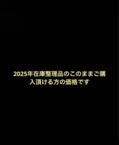 2025年在庫整理品