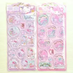 ウォーターシール　水入りシール　サンリオ　ハローキティ　マイメロディ　２枚