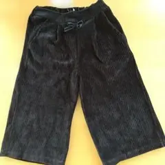 ネイビー コーデュロイ ワイドパンツ 120センチ