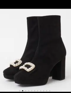 ダイアナ パールバックル美脚ブーツDIANA 21.5 コヒナ