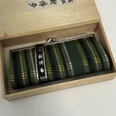 博多織 がま口 財布 小銭入れ グリーン 伝統工芸品