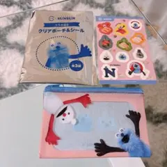 スシロースンスン第2弾　クリアポーチ&シール　ピンク