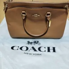 極美品 COACH クロスグレイン レザー ケイシー トートバッグ ブラウン