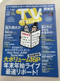 TV Station 2026年3月号　庄司浩平切り抜き