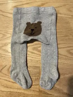 GAP ベビータイツ グレー クマ0-12ヶ月