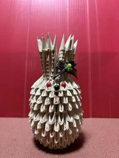 ハンドメイド 3D折り紙 うさぎ アートオブジェ