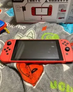Switch本体 マリオレッド×ブルー 付属品全てあり