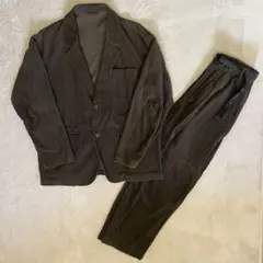 B:ming by beams コーデュロイセットアップ　オリーブ色