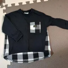 sensses 90 ブラック・チェック柄 Tシャツ