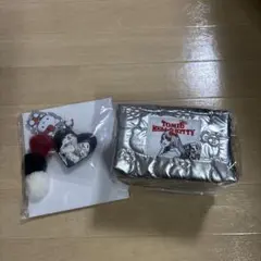 富江×ハローキティ★エニマイくじ　マルチポーチ（シルバー）