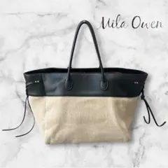 定価1.6万円✨Mila Owen サイドフリンジ キャンバス トートバッグ