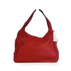 美品】madras（マドラス）バルーンバッグ 本革 レザー レッド - メルカリ