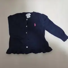 Ralph Lauren ネイビー カーディガン 12M　コットン