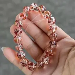 ライモナイトインクォーツ ブレスレット10.5mm オーロラ 錦鯉