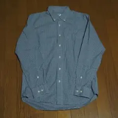 UNIQLO　ブロードシャツ　チェック　ボタンダウン　メンズS
