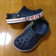 未使用　クロックス　23cm　ネイビー