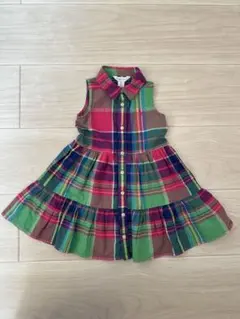 ラルフローレン ワンピース 18M（ブルマ付き）チェック柄 女の子 ベビー服