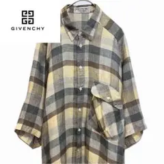 GIVENCHY イタリア製 リネン100% 半袖シャツ ジバンシー メンズのサムネイル
