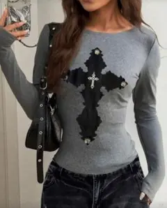 トップス y2k グランジ