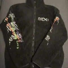 DIESEL ボアジャケット ブラック 刺繍　Lサイズ