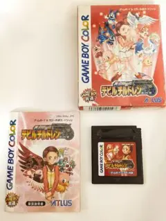（起動確認済み）デビルチルドレン 赤の書 箱、説明書あり ゲームボーイカラー対応