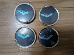 ホイールキャップ 4個セット 青いロゴ