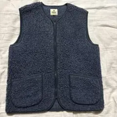 【極美品】COLD BREAKER ウールフリースベスト M ダークブルー