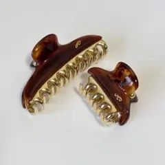 美品】Alexander de Paris パール ヘアクリップ 琥珀色 - メルカリ