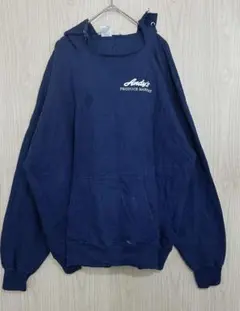 パーカー Hanes ヘインズ 【XL】オーバーサイズ ネイビー フード 古着