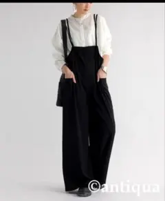 【antiqua】『サロペットパンツ』フリーサイズ